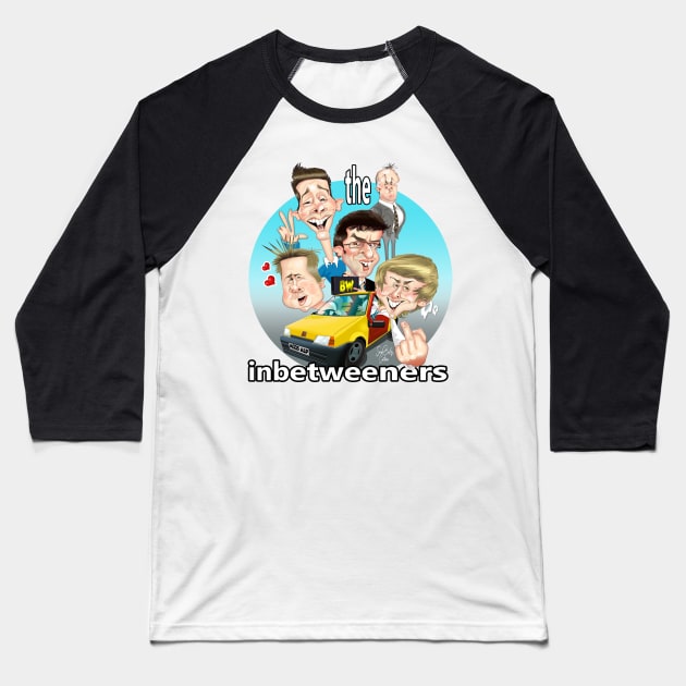 The Inbetweeners Baseball T-Shirt by Sarah Bailey TV Cartoons